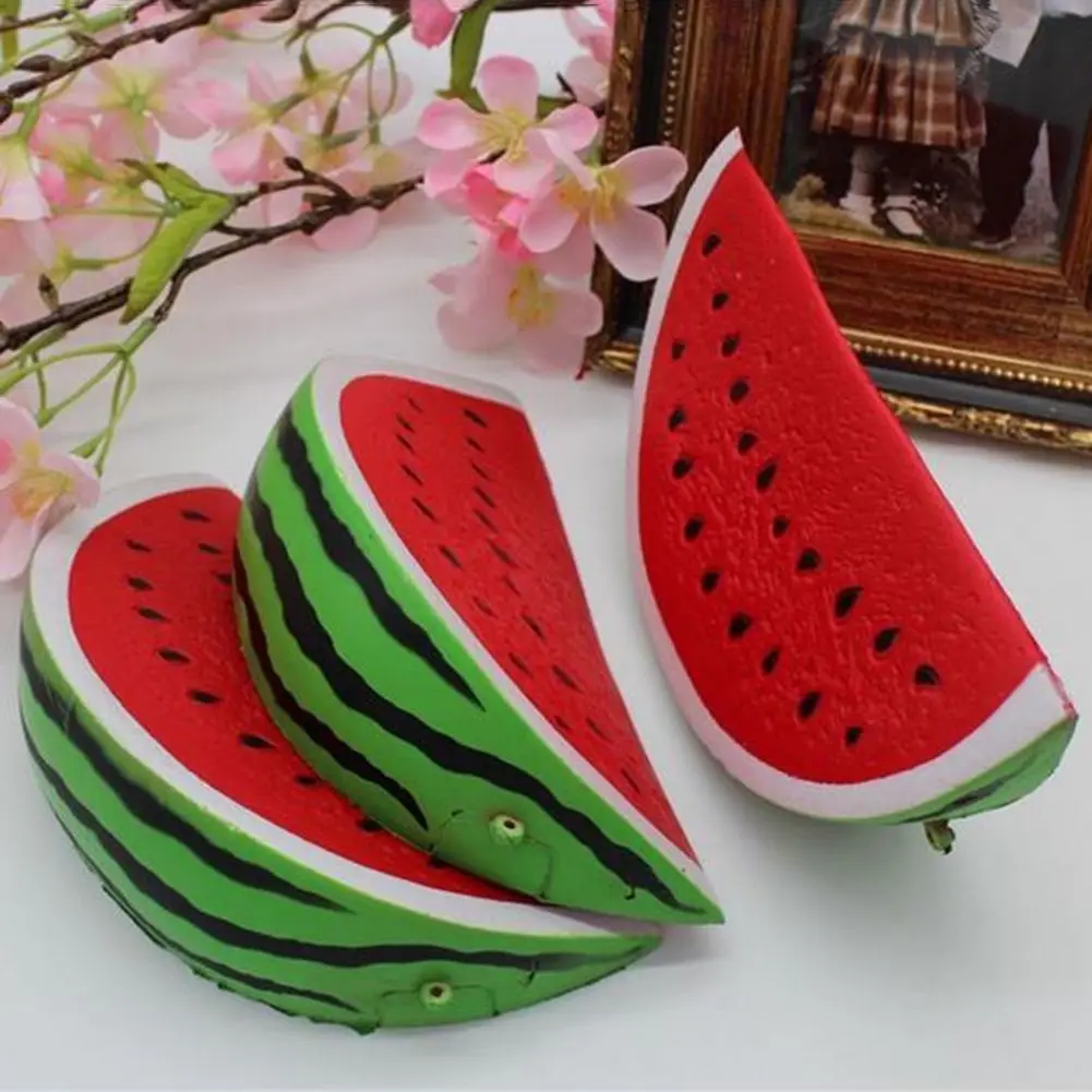 18cm Slow Rising Squishy Jumbo Watermelon Fruit Scented Bread Squeeze Toy Decor 4