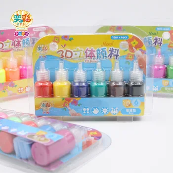 

Non-Toxic Kids 3D Acrylic Paint Set Pigment For Children Graffiti DIY Fabric Glass Ceramics Wood Painting Tools Art Supplies