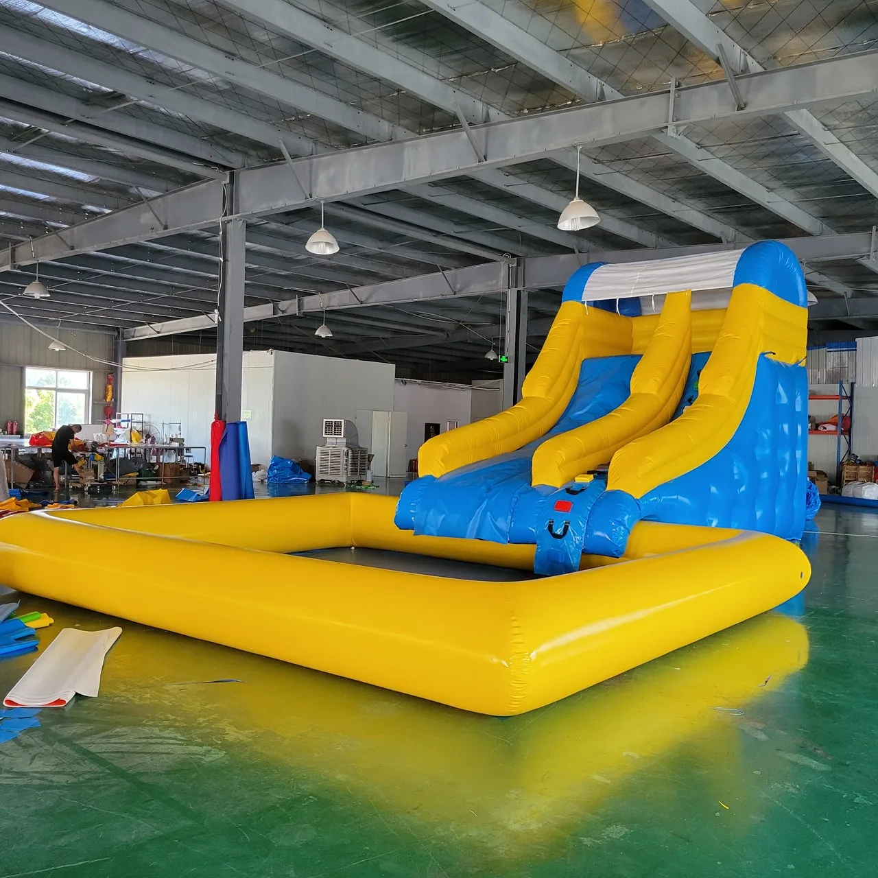 

Inflatable Slide Water Pool Inflatable Water Slide Combos Aqua Park Amusement For Kids And Adults