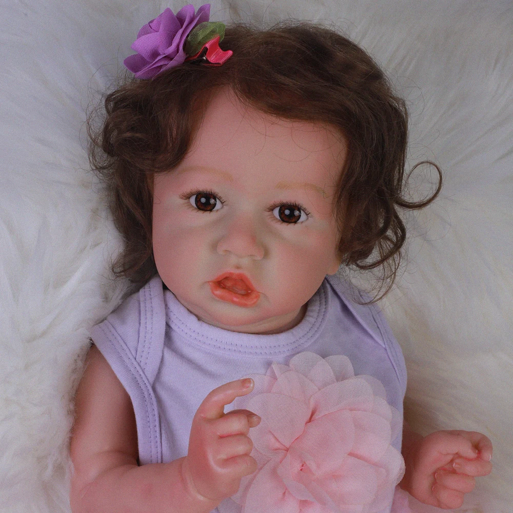 20 дюймов, 50 см мягкие Виниловый фон для детской силиконовые всего тела Bebe Reborn Baby Doll детская игрушка для ванны Bonecas для игрушечный олень, детский приятель новорожденная кукла