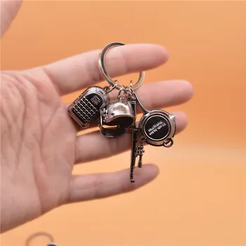 

Anime PUBG game Playerunknown cosplay Weapon Props Pan Level 3 Helmet Level 3 Backpack 98K Toy Mode Keychain key ring