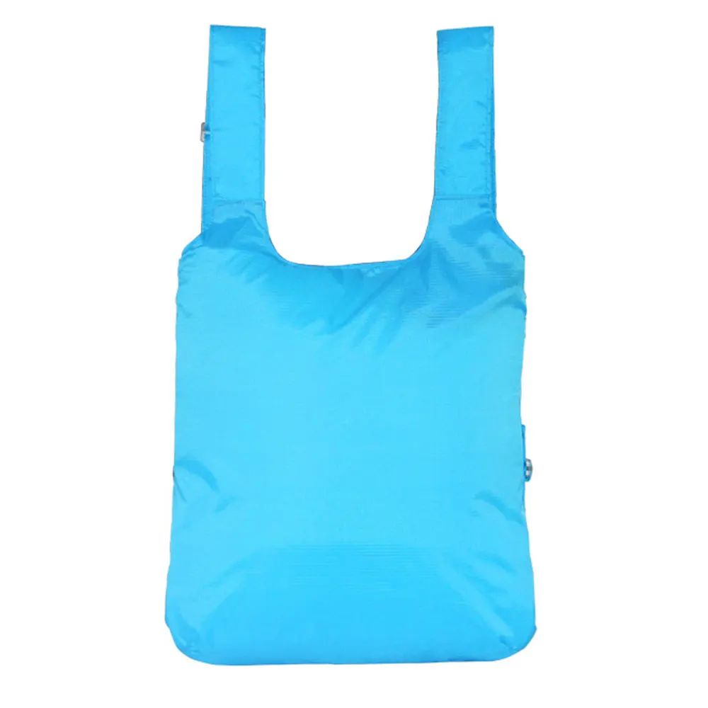 Handbag Diagonal Package Camping Cycling 5 Color Polyester Backpack One Strap Shoulder Durable Bag Folding Backpack Portable - Цвет: bule