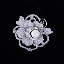 Korean-style Accessories Classic Style Corsage Zircon Brooch Rose Brooch Wedding Accessories