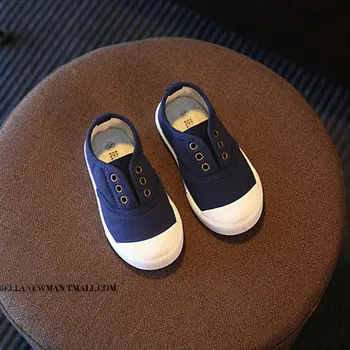 

OUTAD New Children Baby Shoes Canvas Breathable shoes Candy Color Rubber Soled Non-slip Footwear Unisex for boys girls Sneakers