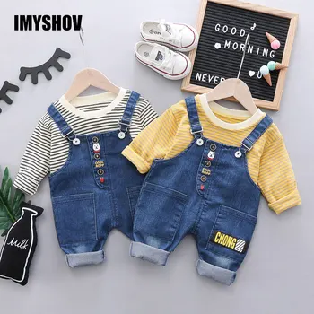 

Toddler Baby Girl Clothes Boutique Fashion Kids Clothing For 0-4 Years Little Girls Outfits Denim Overalls+T Shirt Children Sets