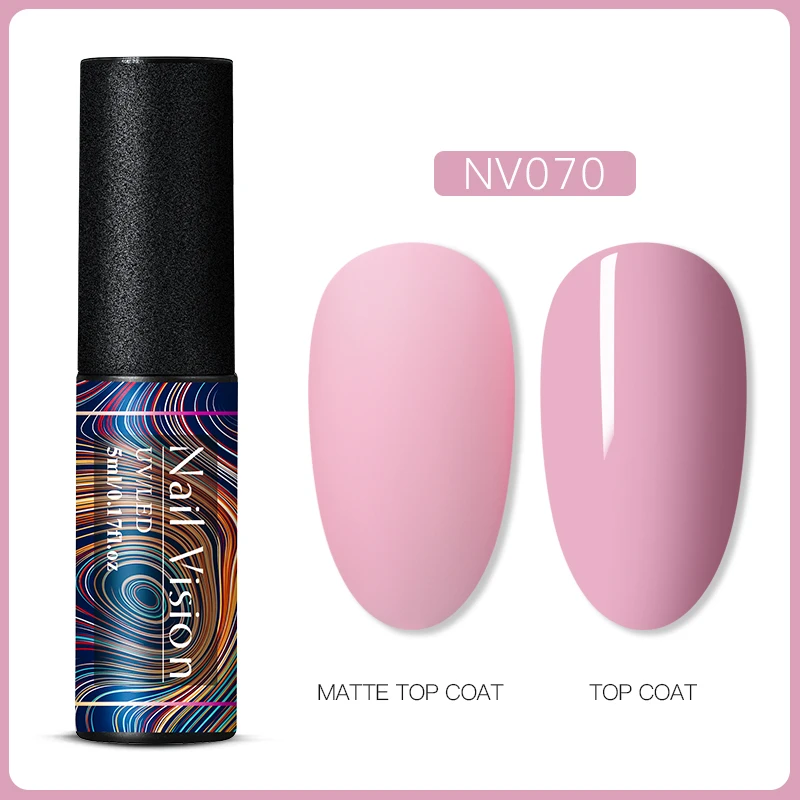 Nail Vision 60 цветов Матовый УФ-гель для ногтей 5 мл чистый цвет ногтей матовое верхнее покрытие Замачивание ногтей гель лак маникюрный лак - Цвет: AAS06665