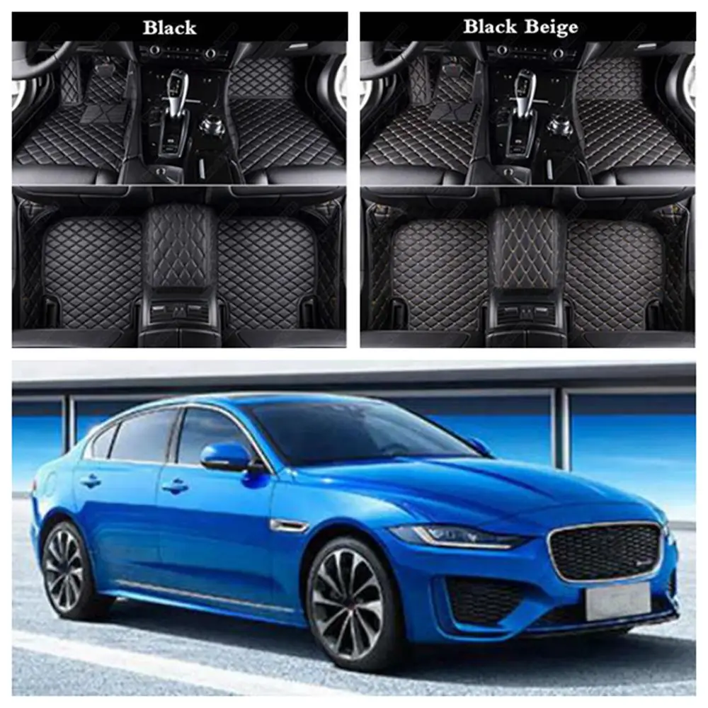 Роскошные кожаные автомобильные коврики для ног Jaguar XJ6 XJ6L XE XF XJ XJL XK аксессуары