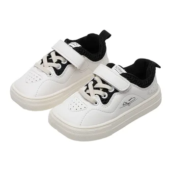 

2020 Autumn Kids Shoes Girl's Shoes Men's Shoes Casuals Hook & Loop Solid Square Toe Fashion All-match