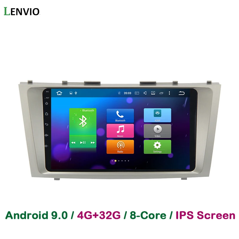 Lenvio ips 4 Гб ОЗУ 32 Гб ПЗУ Восьмиядерный 2 Din Android 9,0 Автомобильный DVD Радио gps навигационный плеер для Toyota Camry 2007-2009 2010 2011
