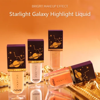 

4 Colors Milky Shimmer Highlighter For Face And Body Brighten Glow Highlight Makeup Moisturizing silky Highlighter Liquid TSLM1