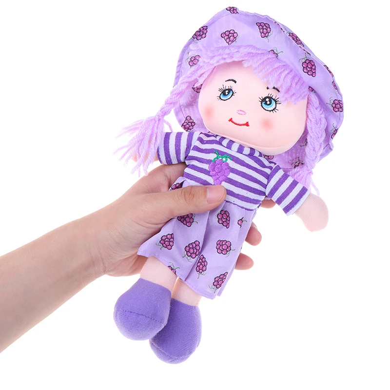 Девочки 25 см мультфильм Kawaii фрукты юбка шляпа Тряпичные куклы Мягкая Милая ткань Stuffe игрушки для ребенка ролевые игры День рождения рождественские подарки