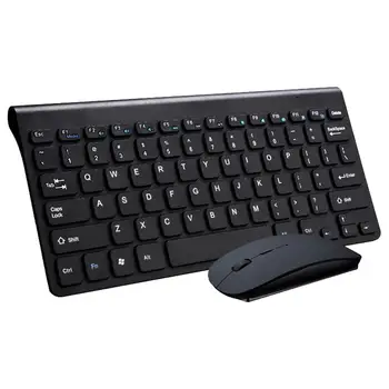 

2.4G Wireless Keyboard and Mouse Mini Multimedia Keyboard Mouse Combo Set For Notebook Laptop Mac Desktop PC TV Office Supplies