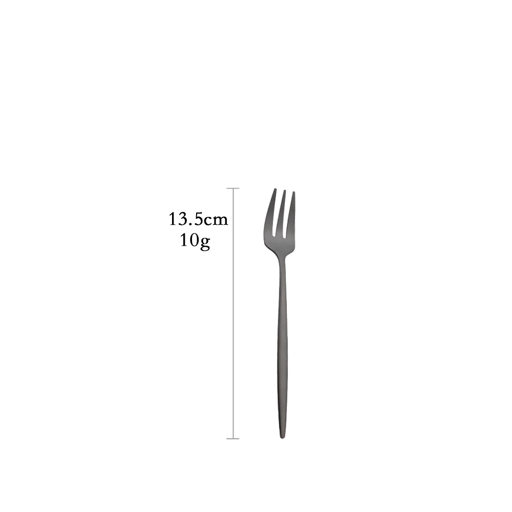 Matte Black Dinnerware Set Knife Fork Dessert Spoon Tableware Cutlery Set Stainless Steel Silverware Flatware Kitchen Dinner Set