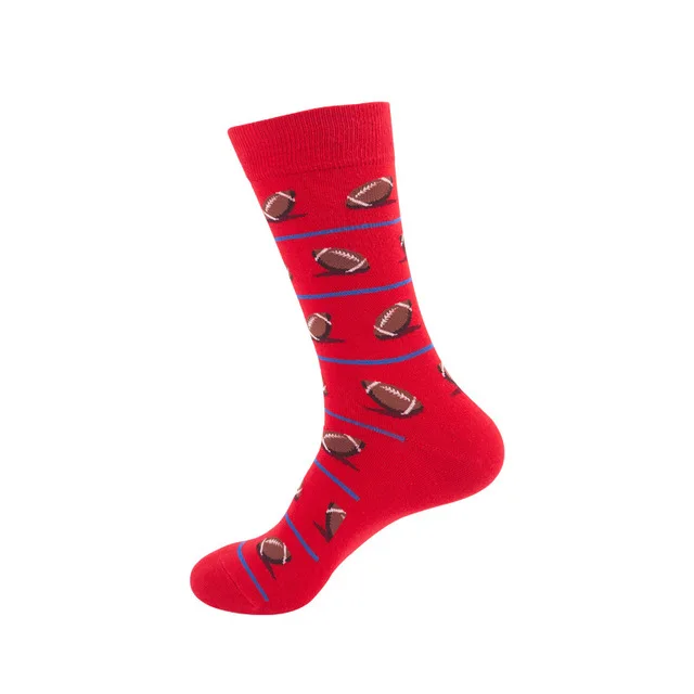 40 стилей счастливые мужские носки зима-осень смешное искусство платье носки цвет много Мужская мода носки набор принт Ван Гог искусство носки 1 пара - Цвет: 52