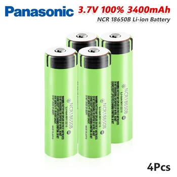 

Panasonic NCR 18650B Original Rechargeable 3.7v 3400 mah Lithium Battery NCR18650 with Pointed(No PCB) For flashlight batteries