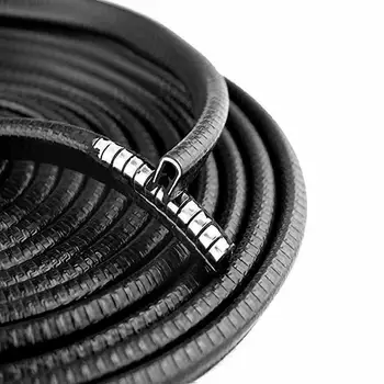 

U-Shaped Sealing Strip Car Door Edge Lock Protector Strip 5M PVC + Steel