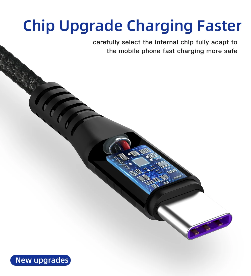 Новинка 5A супер быстрая зарядка USB C 2A супер зарядное устройство для samsung galaxy s9 plus usb type C кабель для huawei mate 20 pro