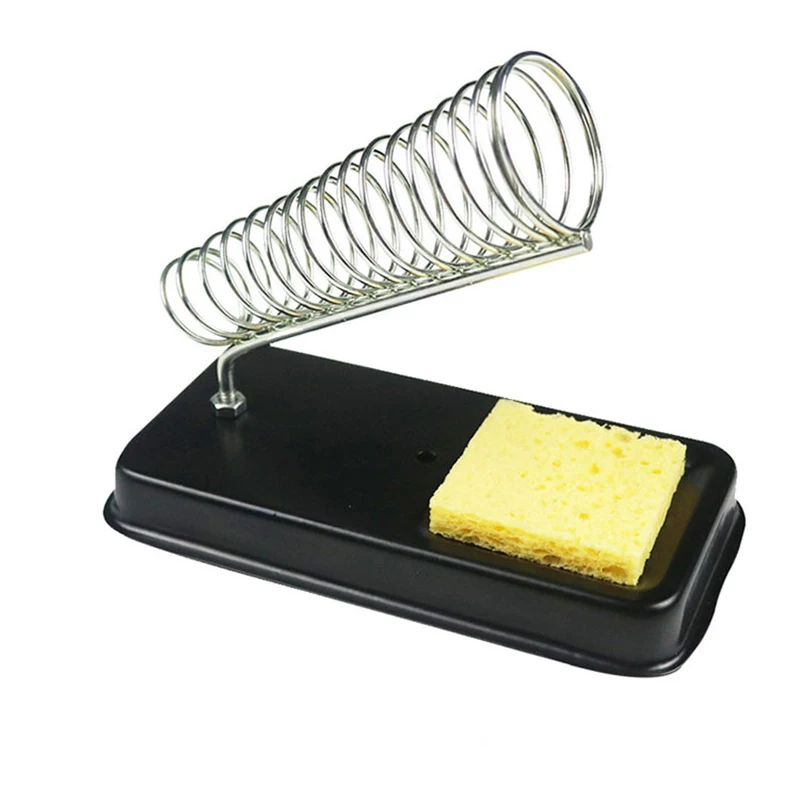 Electric Soldering Iron Stand Holder with Welding Cleaning Sponge Pads Generic High Temperature Resistance electronics soldering kit Welding Equipment