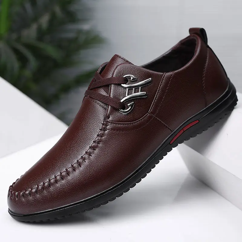 Promotion Mens Casual Shoes Leather Business Shoes Oxford Fashion ...