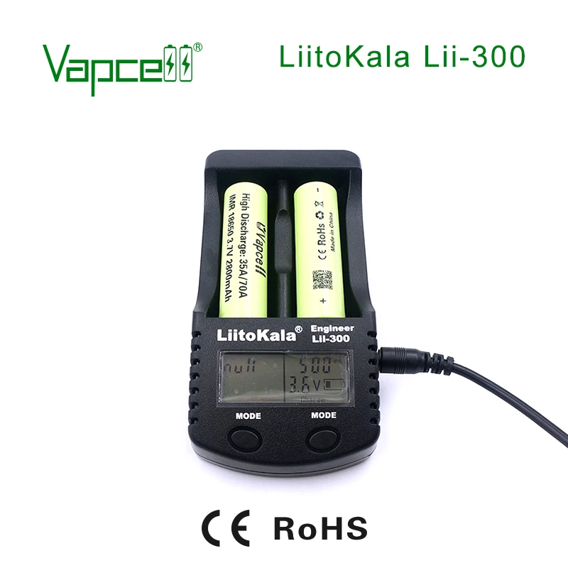 Vapcell зарядное устройство LiitoKala Lii-300