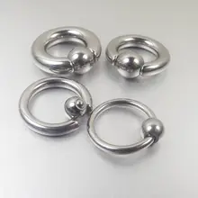 1 шт., большой размер, пружинное стягивающее кольцо из нержавеющей стали, кольца BCR, серьги PA, кольца для пирсинга сосков, ювелирные изделия