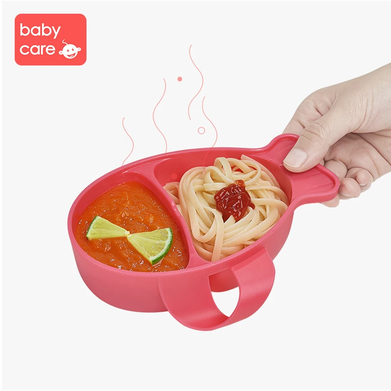 

babycare Children's Tableware Set Fish Shape Bowl Spoon Colorful No-BPA Safe High Temperature Resistance Tableware Set