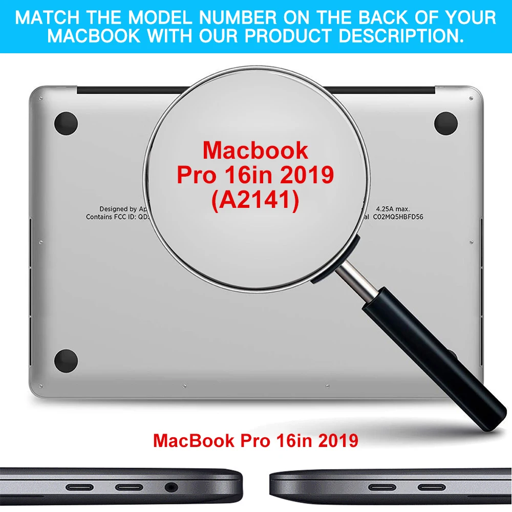 Чехол для MacBook Pro 16 дюймов 2019 чехол ноутбука A2141 устойчивый к царапинам матовый