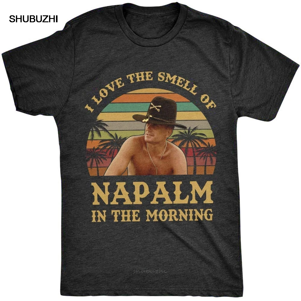 Винтажная ретро-футболка с надписью I Love The Smell of Napalm in Morning Билл Килгор Апокалипсис
