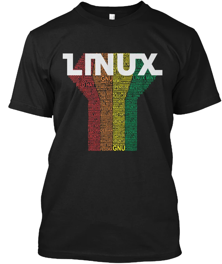Популярная футболка без ярлыка для Linux Gnu 016854