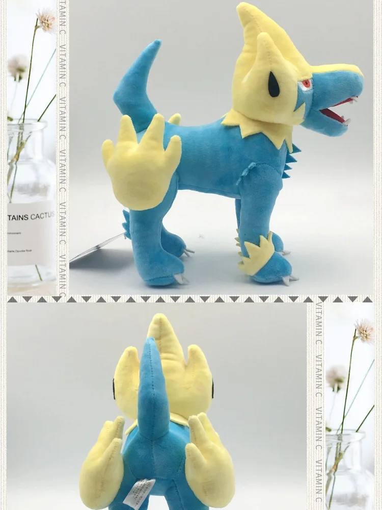 TAKARA TOMY Покемон Аниме игры серия Пикачу 28 см Manectric плюшевые игрушки мягкие игрушки подарок на день рождения для детей