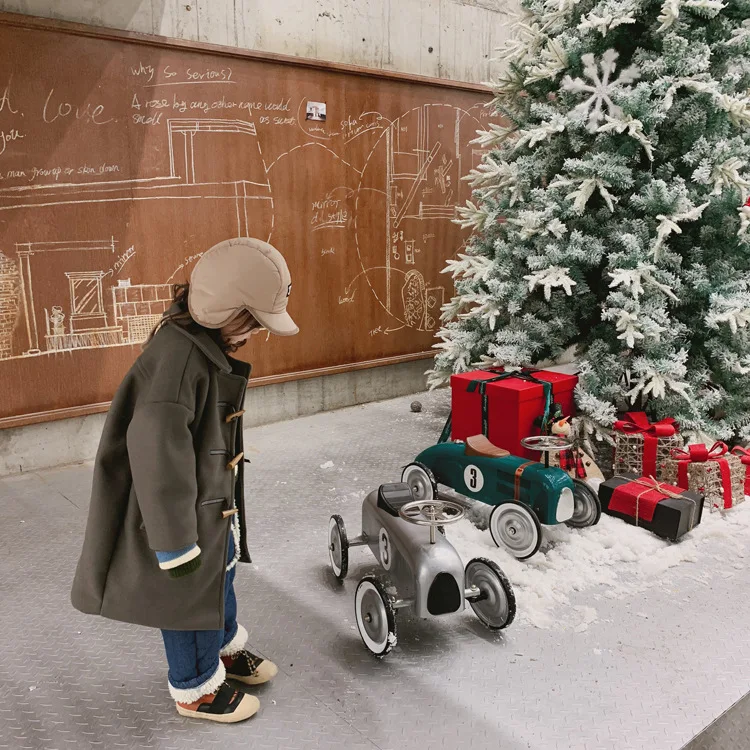 Зимнее Новогоднее шерстяное пальто с подкладкой для детей от 18 лет Tckids