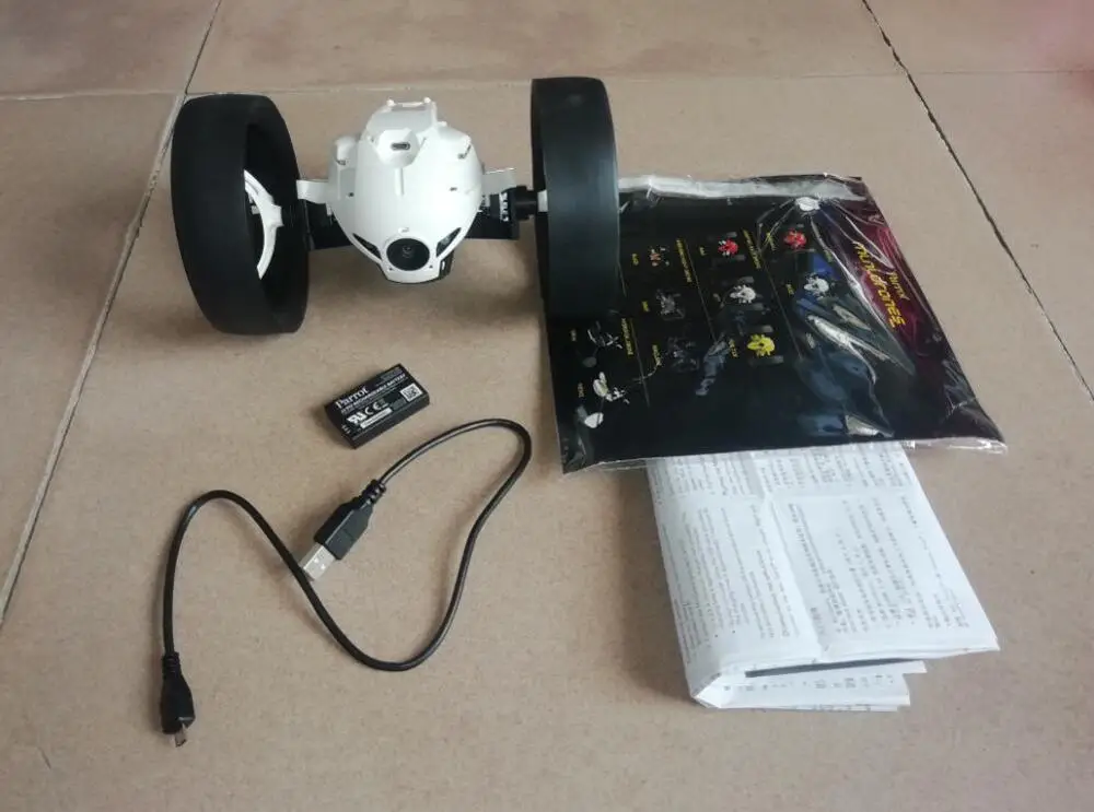 Мини-дроны Parrot Jumping Sumo Интеллектуальный дистанционный отскакивающий автомобиль - Цвет: white set