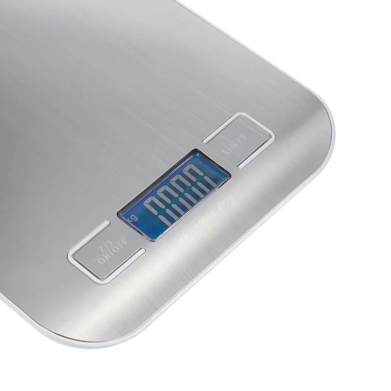 Цифровые кухонные приборы для измерения 5000 г/1 г Электронные весы из нержавеющей стали с ЖК-дисплеем Новые Весы