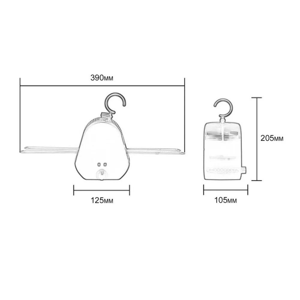 Складная электрическая для сушки одежды, сушилка для одежды, портативная мини-одежда для путешествий на открытом воздухе, обогреватель для обуви, быстросохнущая вешалка, Новинка