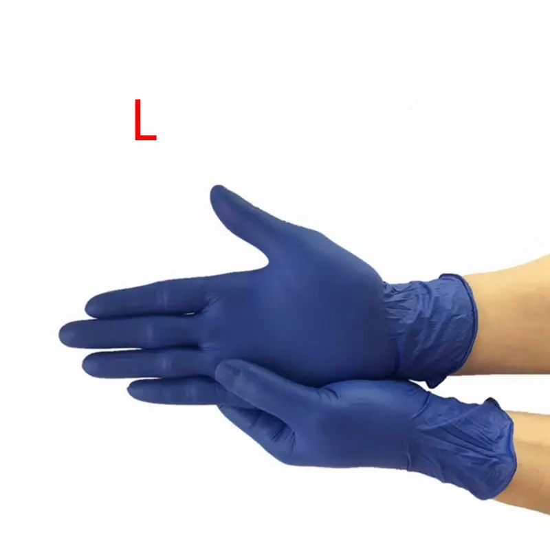 

100Pcs Waterproof Disposable Washing Cleaning Nitrile Gloves Work Safety Gloves