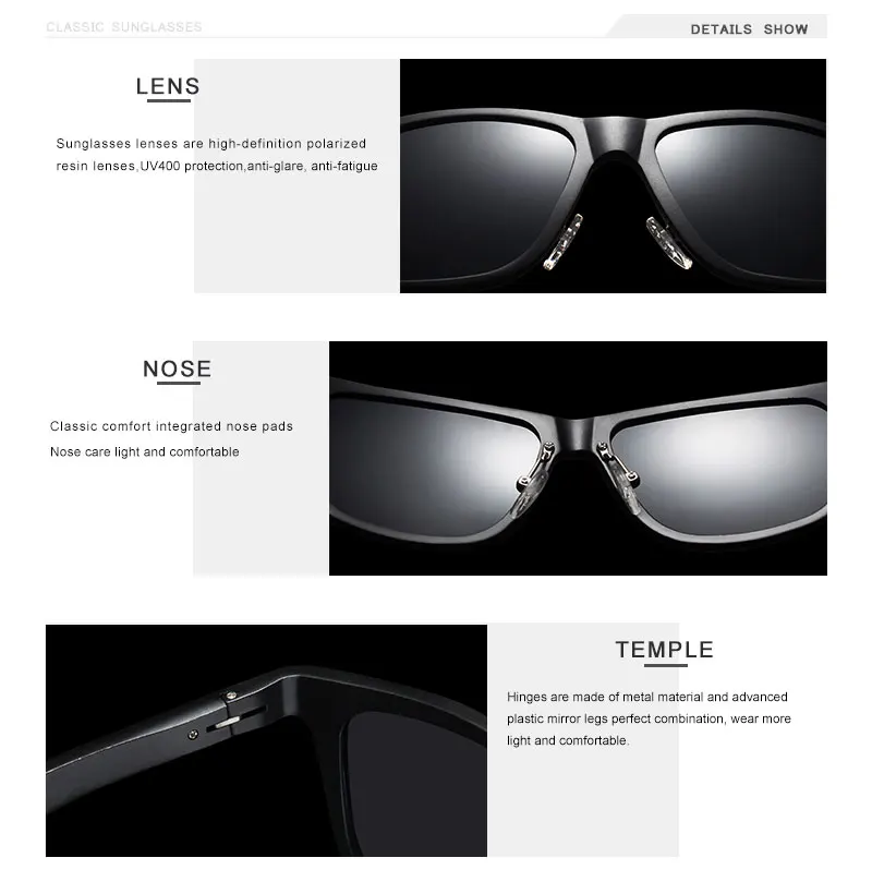 OLEY новые алюминиево-магниевые поляризационные мужские солнцезащитные очки расширяемые полые ноги специальные противоскользящие дизайн настраиваемые, с логотипом Y7144
