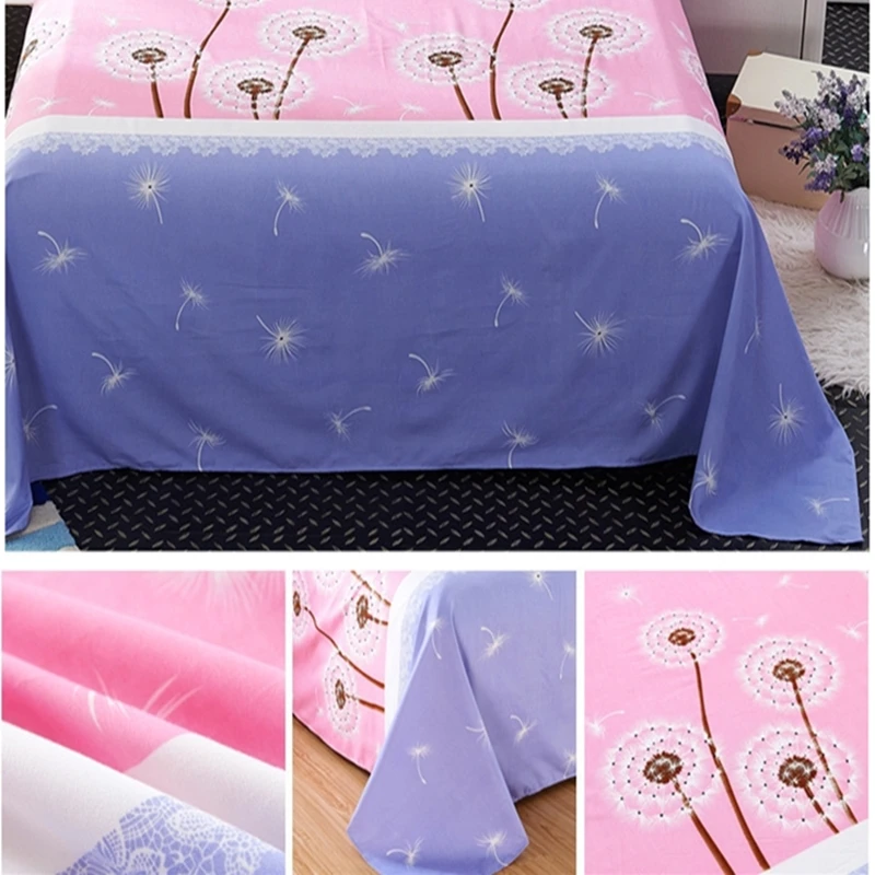 Classic Striped Bed Sheet 1pcs Polyester Fabric Right Angle Luxury Bedspread Comfortable Breathable Bedding Small Fresh Style