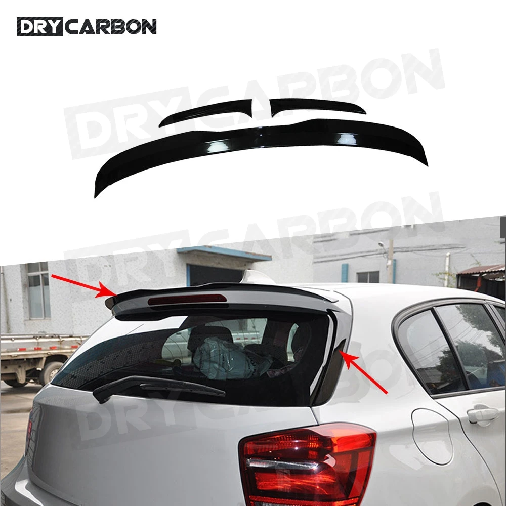 Posteriore Del Tetto Spoiler Ali Laterali Per Bmw 1 Serie F20 F21 116I 120I 118I M135I Spoiler 2012-2018 Max Stile Abs Nero Spoiler Posteriore