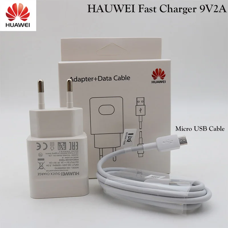 Original Huawei Charger 5V/2A 9V/2A USB Fast Charging For P8 P9 Plus Lite Honor 8 9 Mate10 Nova 2 2i 3 3i charge | Мобильные