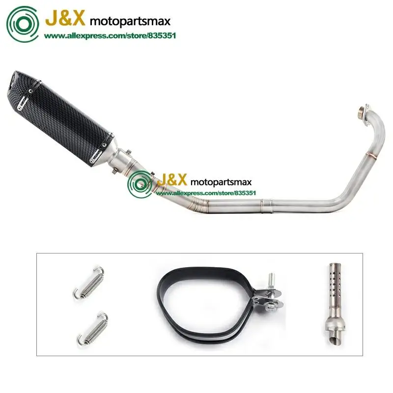 Полная выхлопная система мотоцикла Escape slip on для yamaha YZF R15 MT15 MT-15 2008- средняя труба глушителя DB-Killer