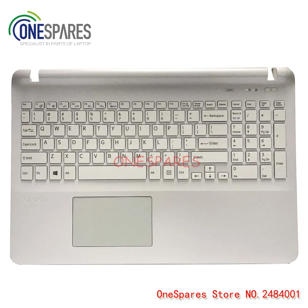 Ноутбук Упор для рук тачпад крышка для sony SVF15 FIT15 SVF151 SVF152 SVF153 SVF1541 SVF15E белая клавиатура с рамкой