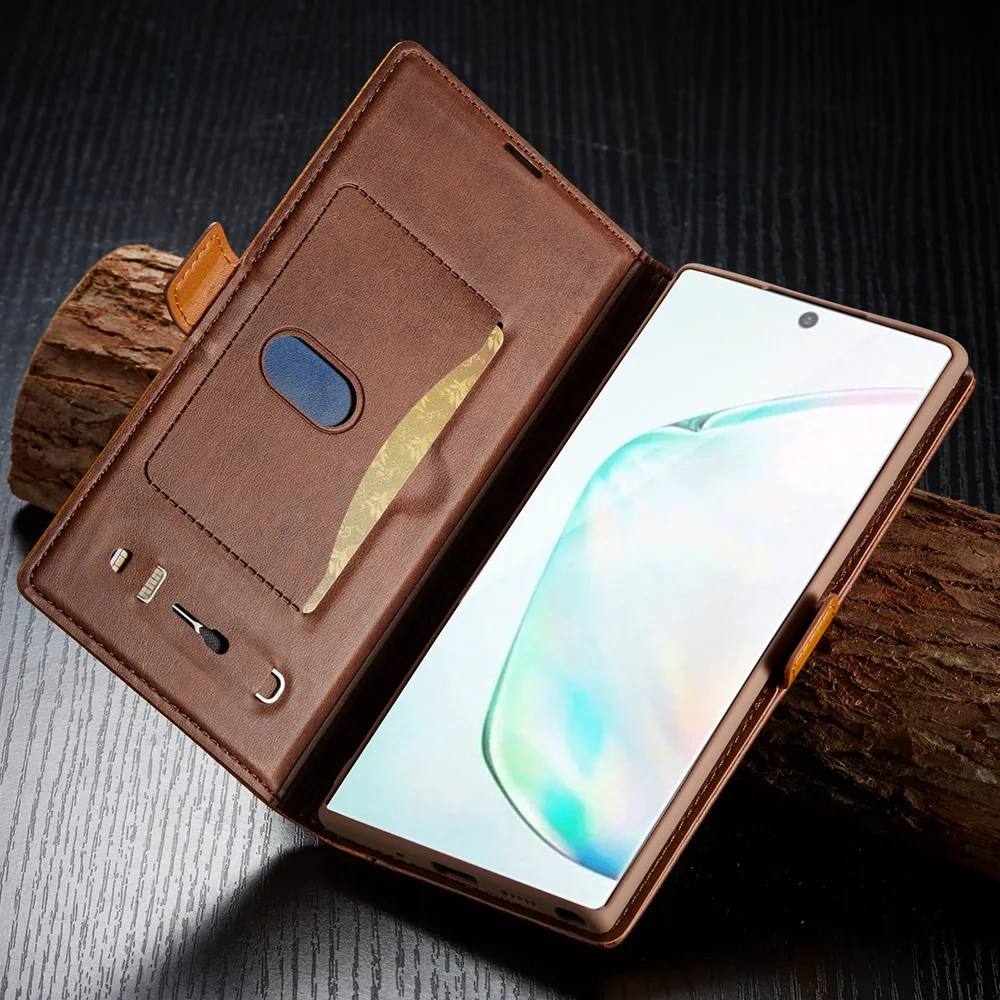 Элегантный роскошный чехол-книжка с бумажником для samsung Galaxy Note10 Plus 5G, чехол для Galaxy S10 S9 S8, противоударный кожаный мягкий чехол на магните