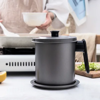 

Stainless Steel Oil Dispenser Container Cooking Oil Pot with Strainer Bottles Kitchen Storage Kitchen Cooking Tool 1.7L