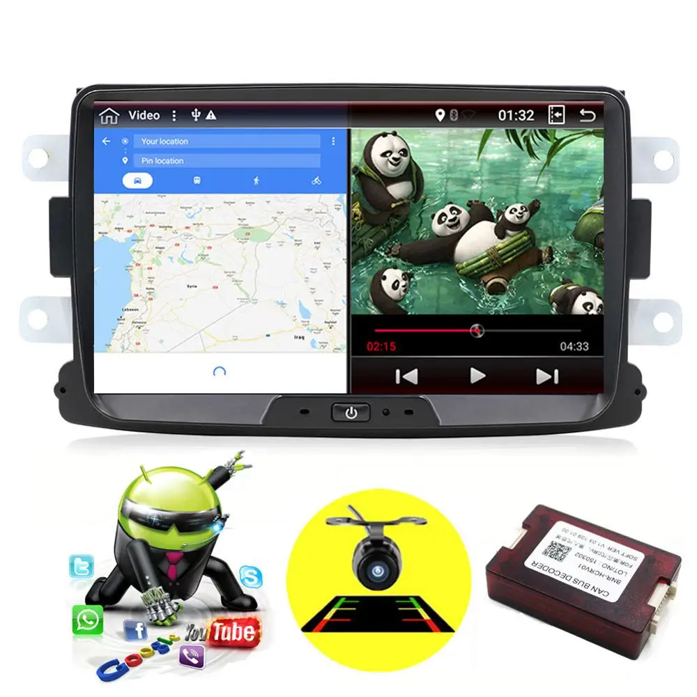 Quad Core 1 Din Voor Dacia Sandero Stofdoek Renault Captur Lada Xray 2 Logan 2 Dokker Lodgy 2012-2017 auto Radio Stereo Gps Navi Quad Core 1 Din Voor Dacia Sandero Stofdoek Renault Captur Lada Xray 2 Logan 2 Dokker Lodgy 2012-2017 auto Radio Stereo Gps Navi
