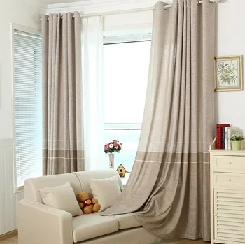 

Minimalist Modern Cotton Linen Curtains for Living Dining Room Bedroom