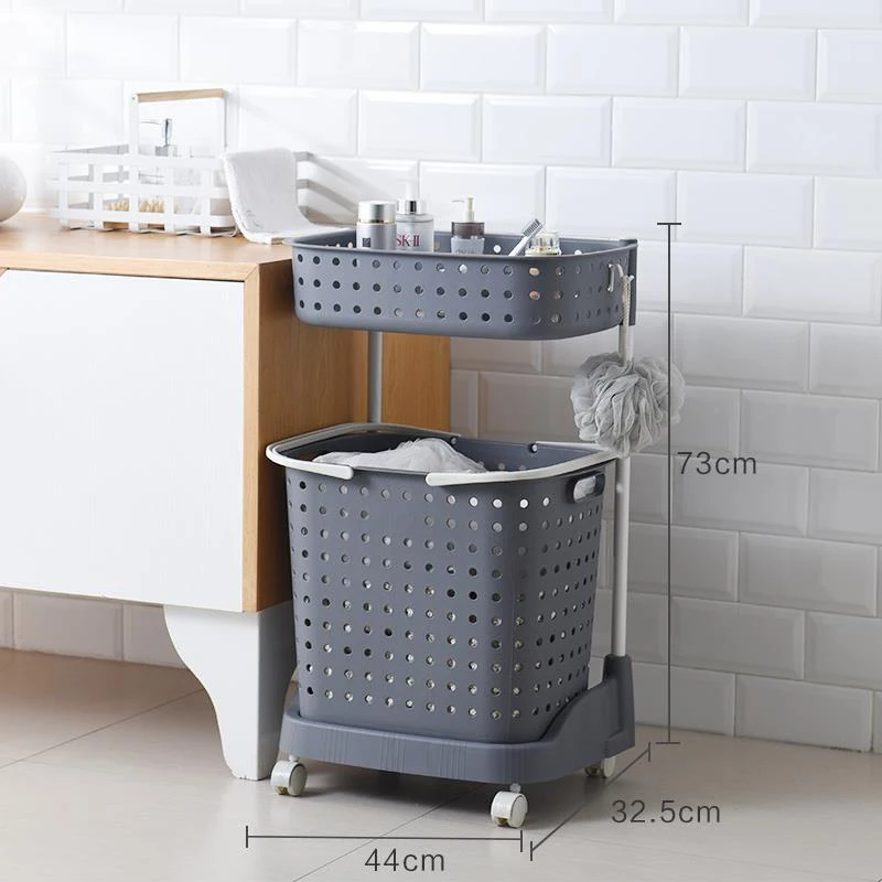 2grid darkgray Корзина для грязного белья корзина для грязного белья домашняя корзина для хранения белья ванная комната Одежда индиго рама баррель WJ1153 - Цвет: 2grid darkgray