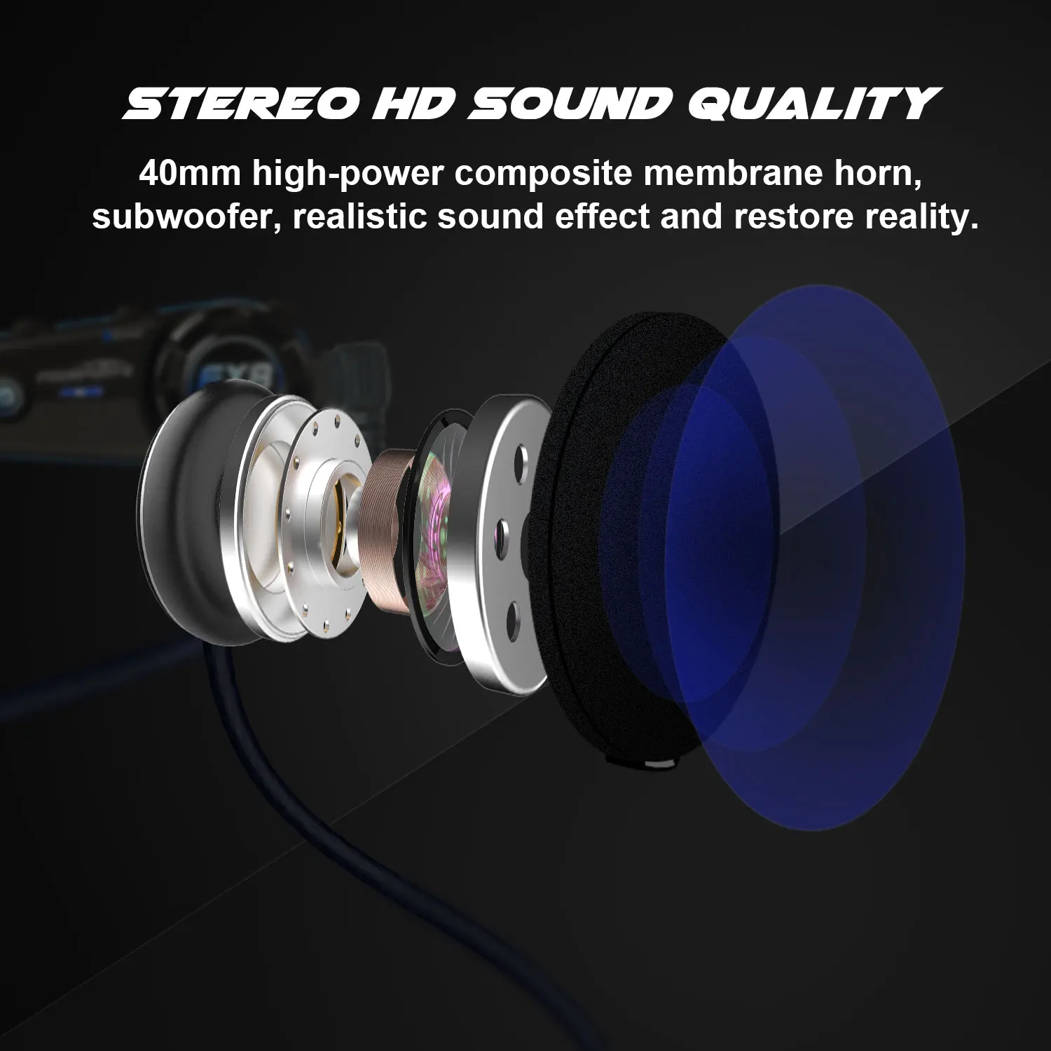 2pcs Fodsports FX8        BT 5.0  3 FM   ȿ