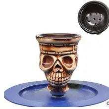 Кальян с черепом табак для кальяна чаша для Nargile Sheesha Narguile Chicha Cachimbas кальяна держатель для миски головы аксессуары