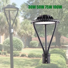 Замена водонепроницаемый светодиодный пост верхний свет 100 Вт Парковка Площадь свет пост Топ уличный свет CE ETL DLC