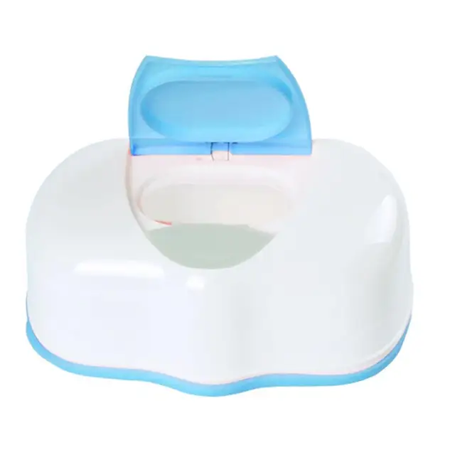 Home Car Press Automatic Baby Wipes Wet Tissue Box Case Holder Organizer Kitchen Storage Supplies Double color wet wipes box 2